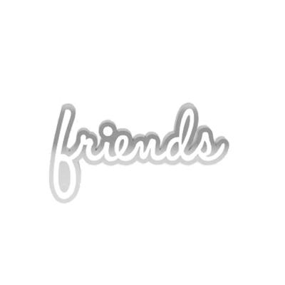 Word Friends - Charm - Silver 
