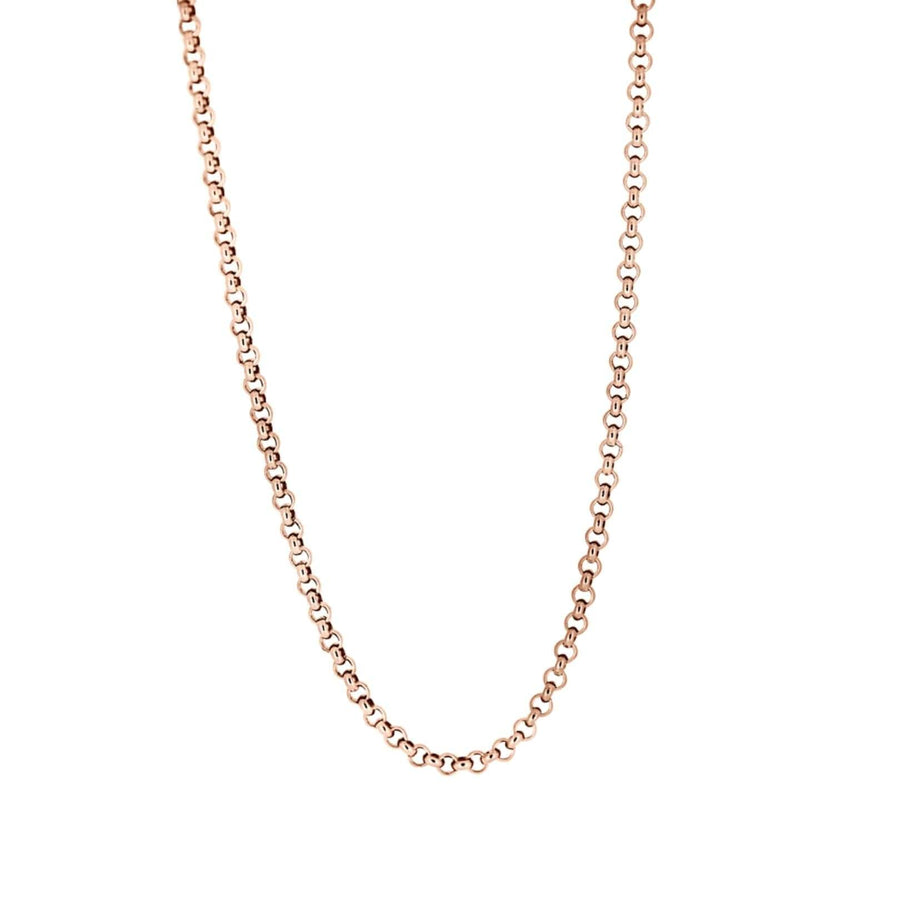Rose-gold rolo chain 