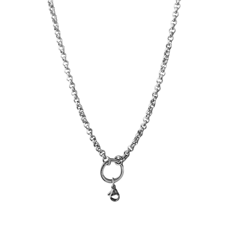 Rolo Chain with Parrot Clasp - silver 