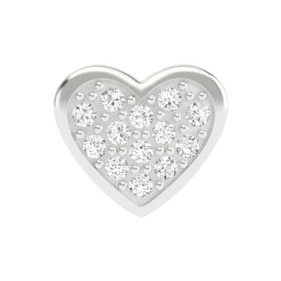 Crystal Filled Heart - Silver 