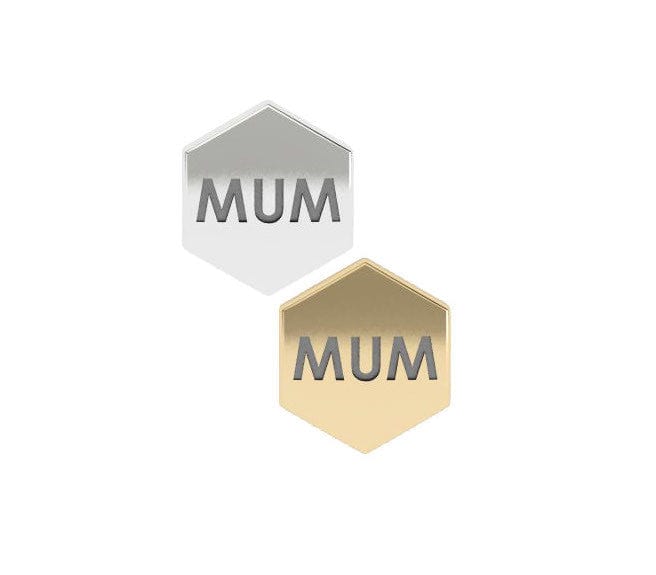 Silver and Gold honeycomb charms 