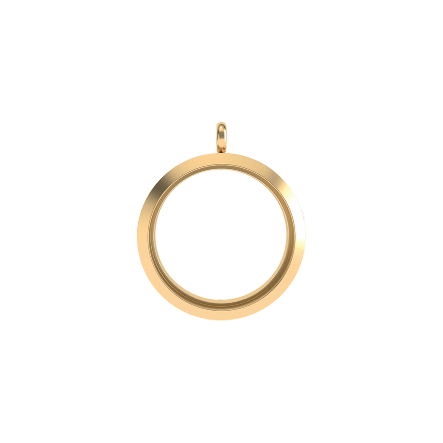 Gold round locket