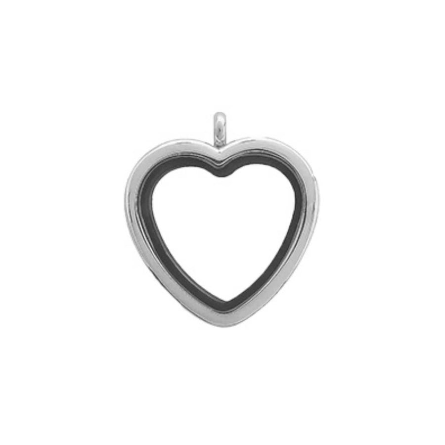 Silver heart lockets 