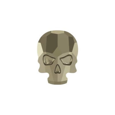 Set of 3 Swarovski Millennial Crystal - Grey Skull 
